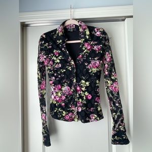 Women’s Floral Long Sleeve Button Up